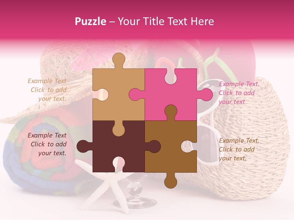 Tropical Flop Umbrella PowerPoint Template