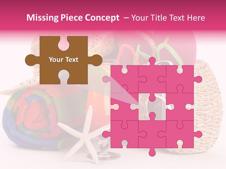 Tropical Flop Umbrella PowerPoint Template