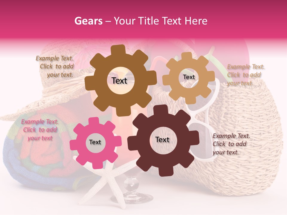 Tropical Flop Umbrella PowerPoint Template