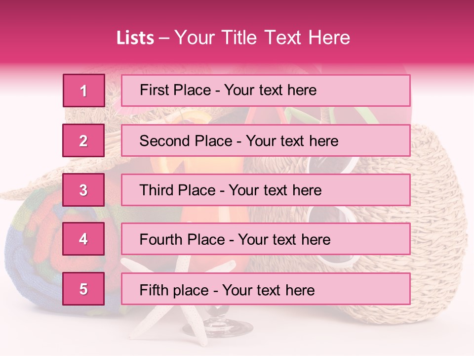 Tropical Flop Umbrella PowerPoint Template