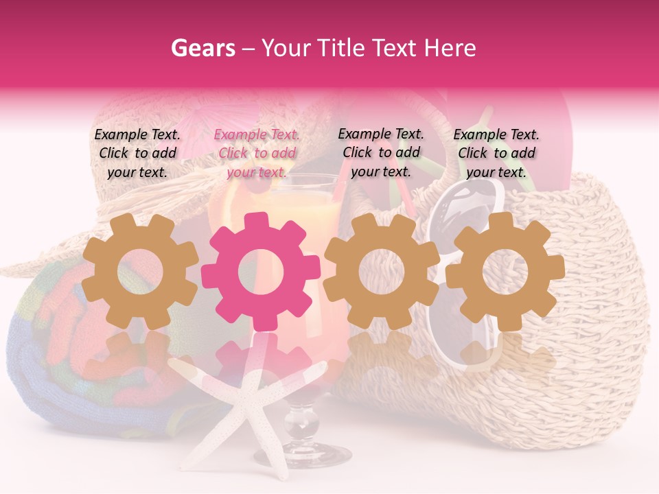 Tropical Flop Umbrella PowerPoint Template