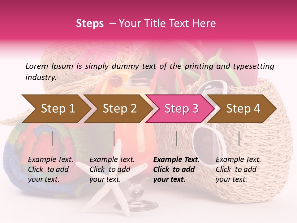 Tropical Flop Umbrella PowerPoint Template