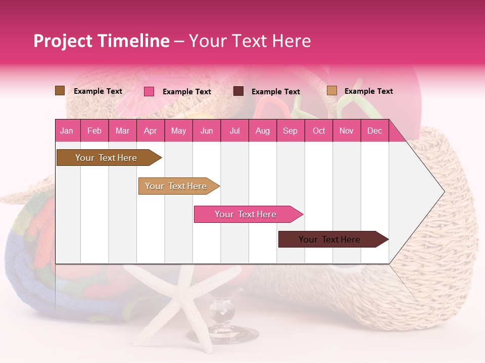 Tropical Flop Umbrella PowerPoint Template