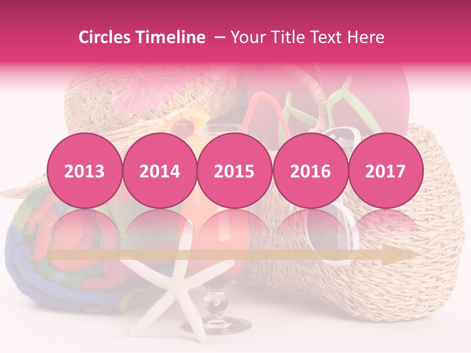 Tropical Flop Umbrella PowerPoint Template