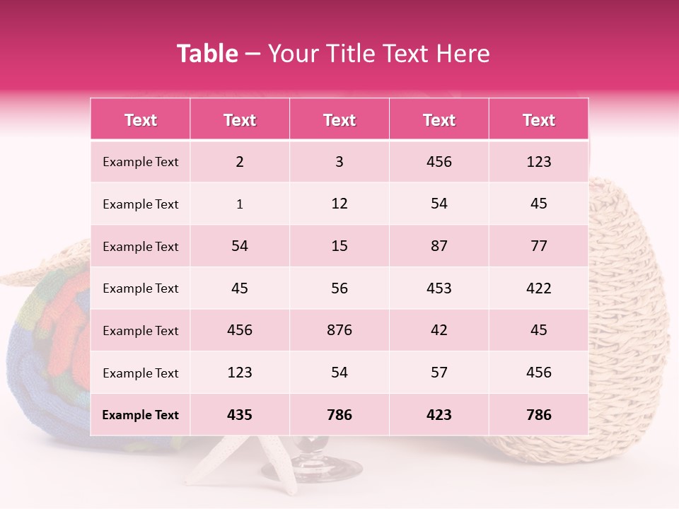 Tropical Flop Umbrella PowerPoint Template