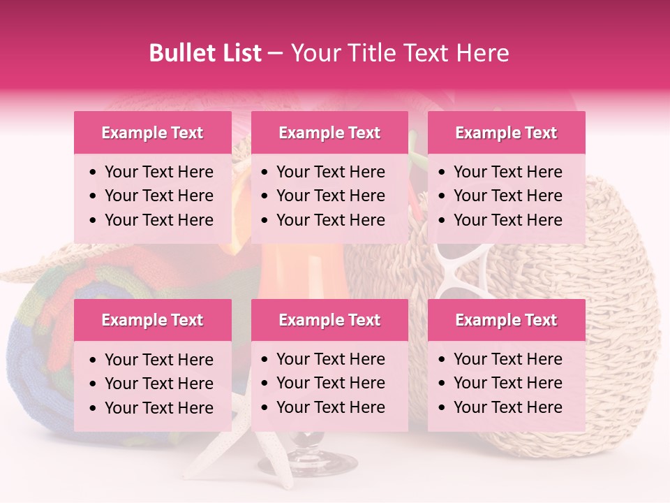 Tropical Flop Umbrella PowerPoint Template