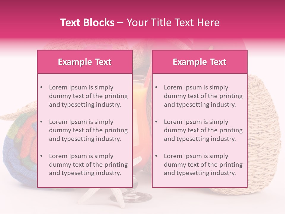 Tropical Flop Umbrella PowerPoint Template