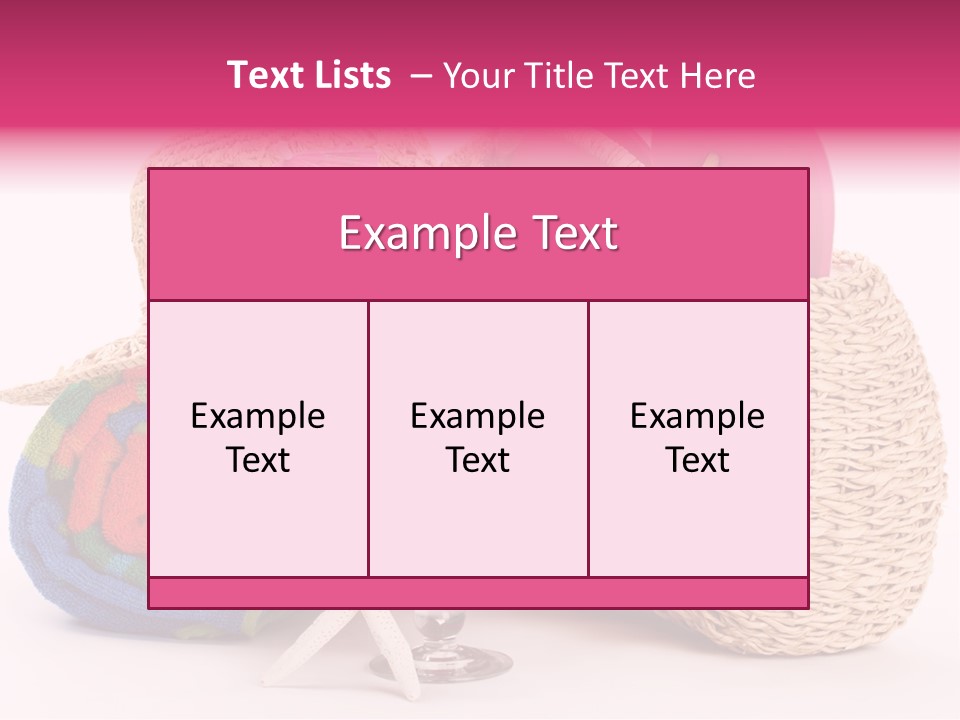 Tropical Flop Umbrella PowerPoint Template