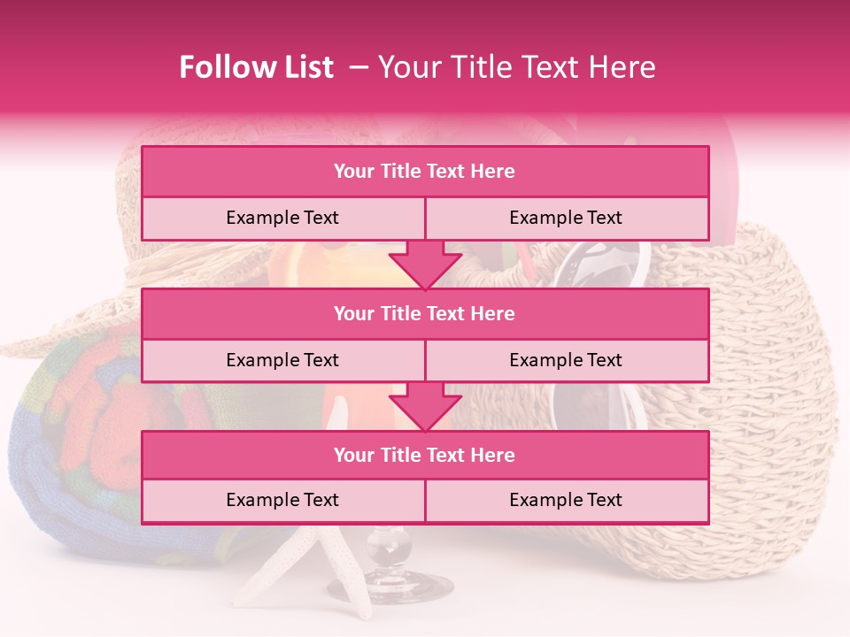 Tropical Flop Umbrella PowerPoint Template