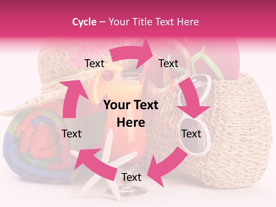 Tropical Flop Umbrella PowerPoint Template