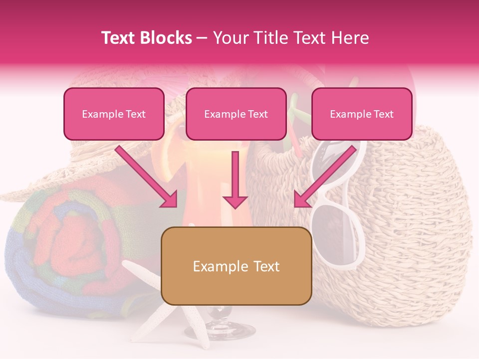 Tropical Flop Umbrella PowerPoint Template