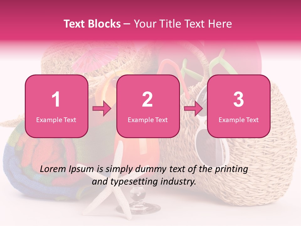 Tropical Flop Umbrella PowerPoint Template