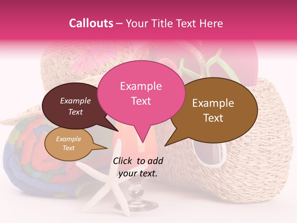 Tropical Flop Umbrella PowerPoint Template