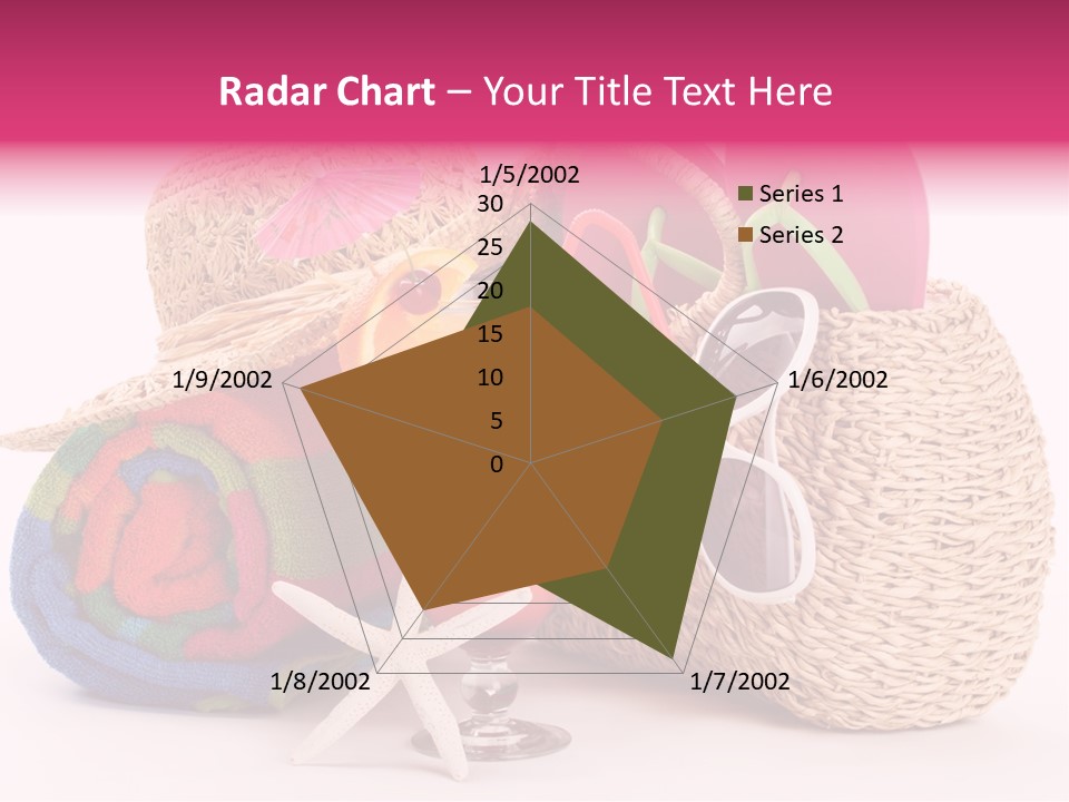 Tropical Flop Umbrella PowerPoint Template