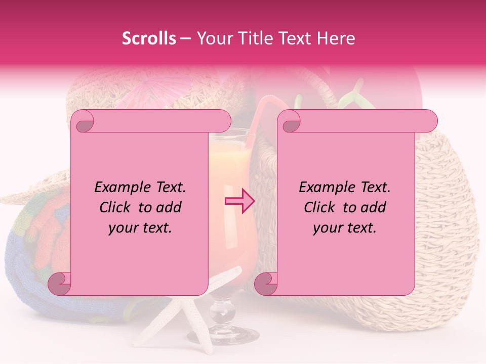 Tropical Flop Umbrella PowerPoint Template