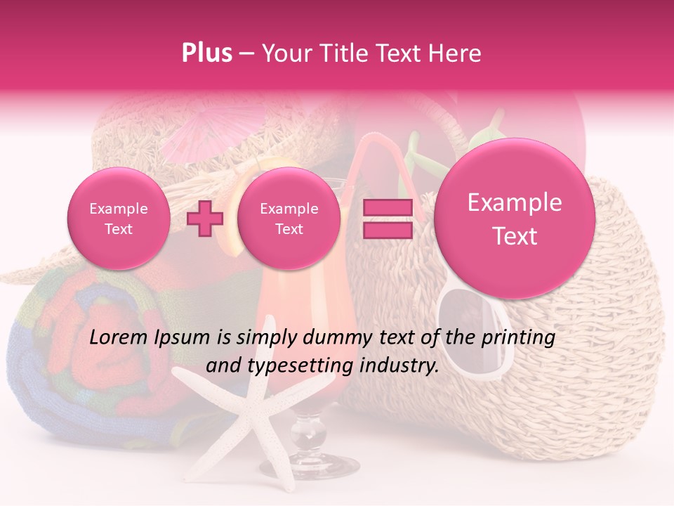 Tropical Flop Umbrella PowerPoint Template