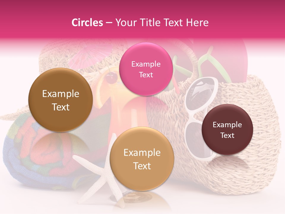 Tropical Flop Umbrella PowerPoint Template