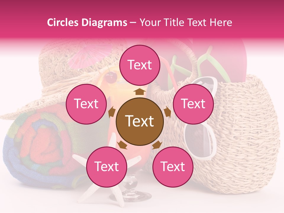 Tropical Flop Umbrella PowerPoint Template