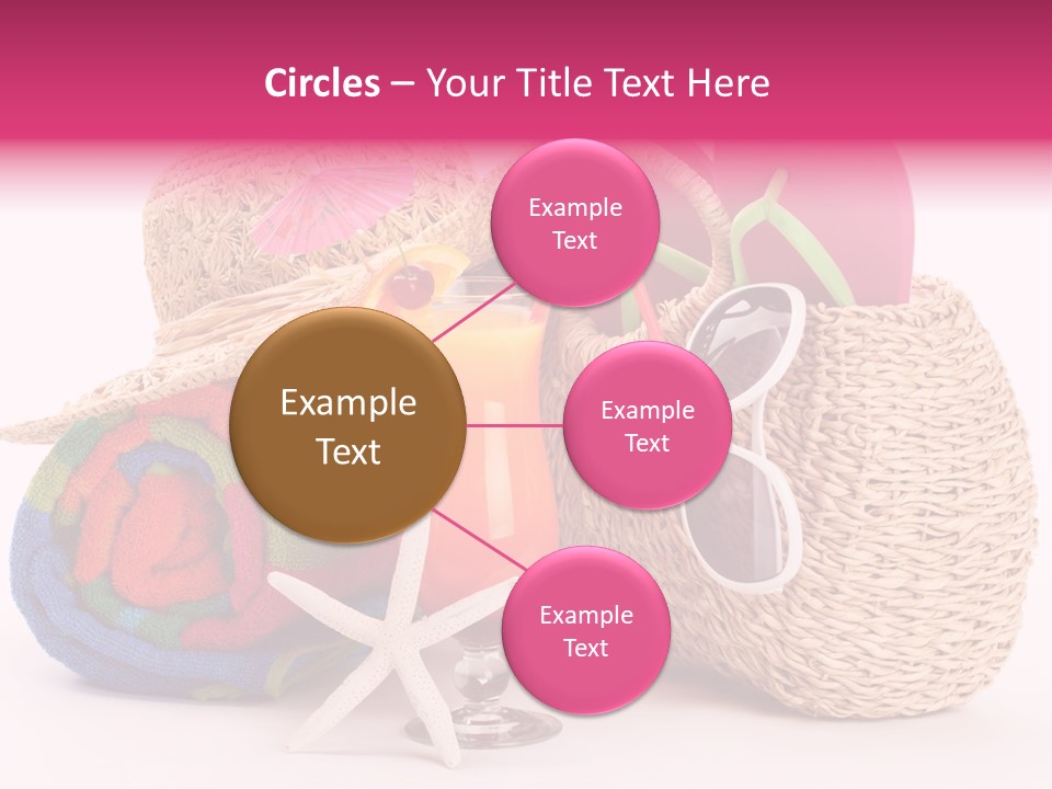 Tropical Flop Umbrella PowerPoint Template