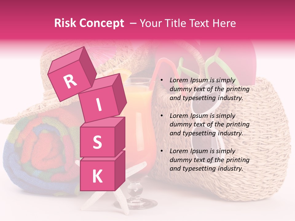 Tropical Flop Umbrella PowerPoint Template