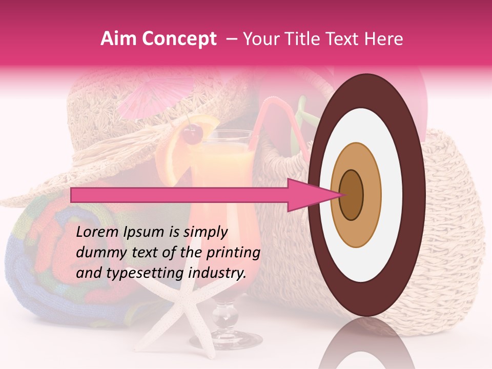 Tropical Flop Umbrella PowerPoint Template