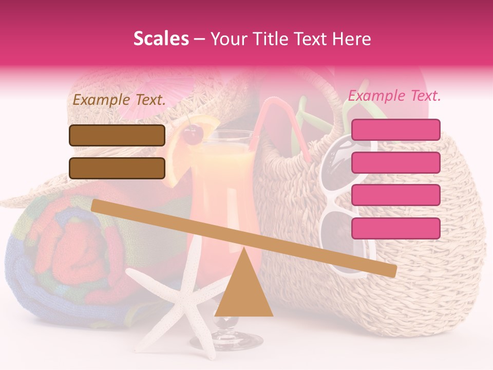 Tropical Flop Umbrella PowerPoint Template