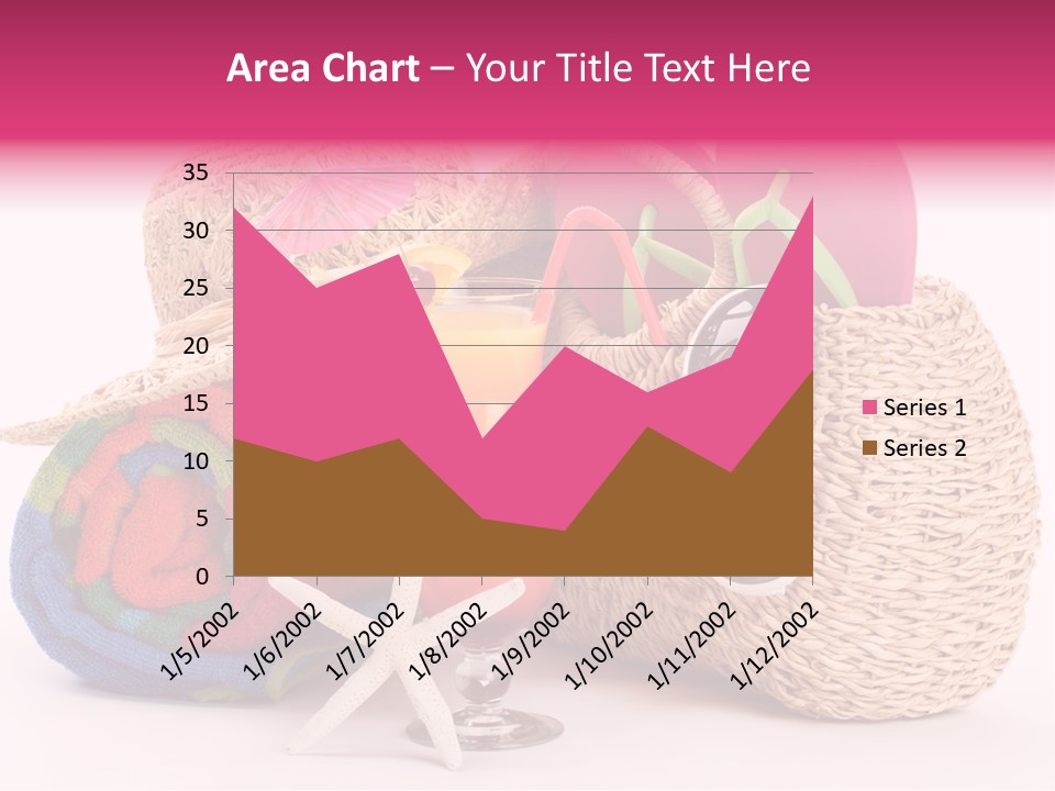 Tropical Flop Umbrella PowerPoint Template