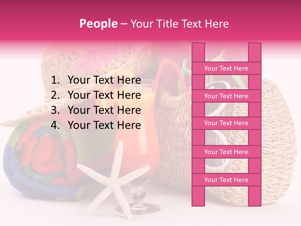 Tropical Flop Umbrella PowerPoint Template