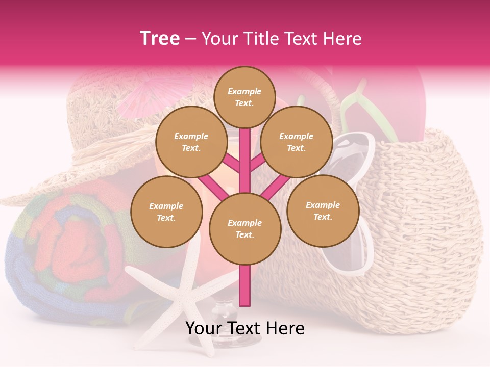 Tropical Flop Umbrella PowerPoint Template