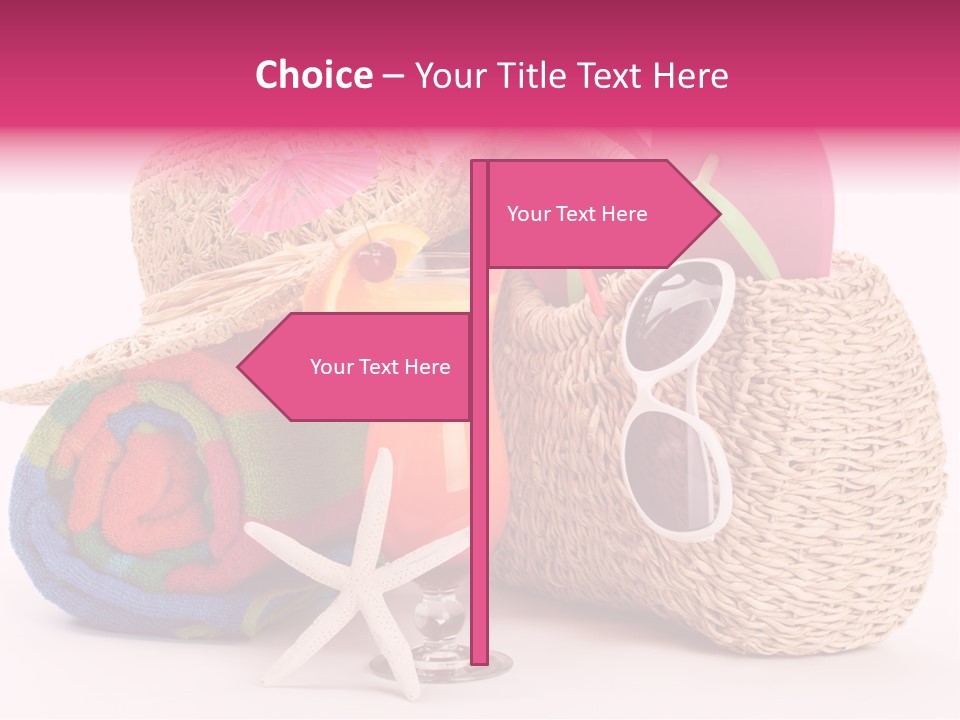 Tropical Flop Umbrella PowerPoint Template