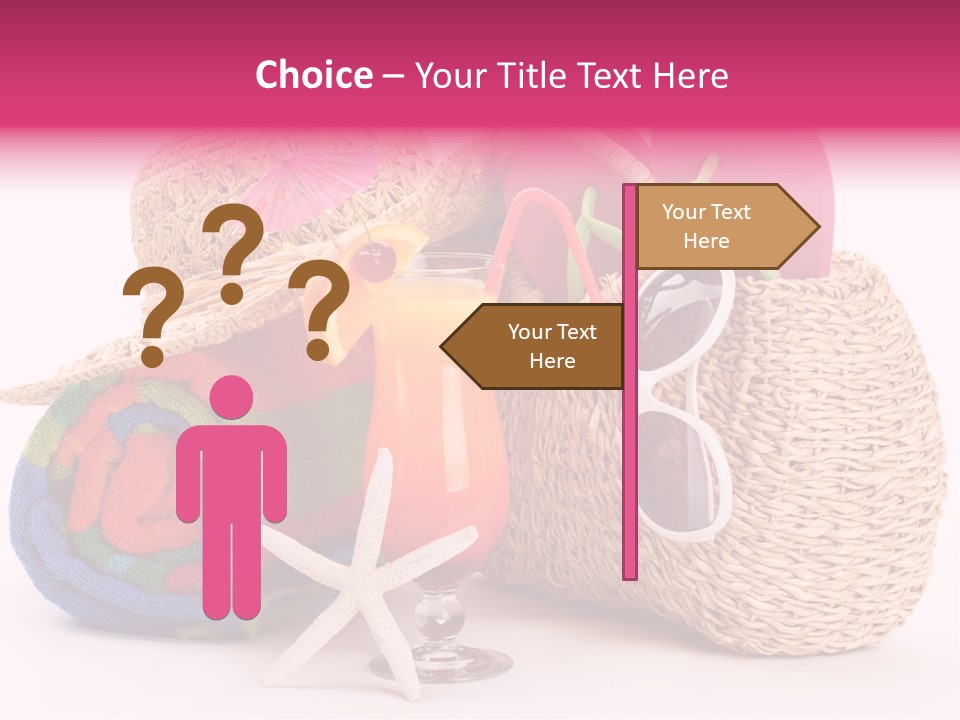 Tropical Flop Umbrella PowerPoint Template