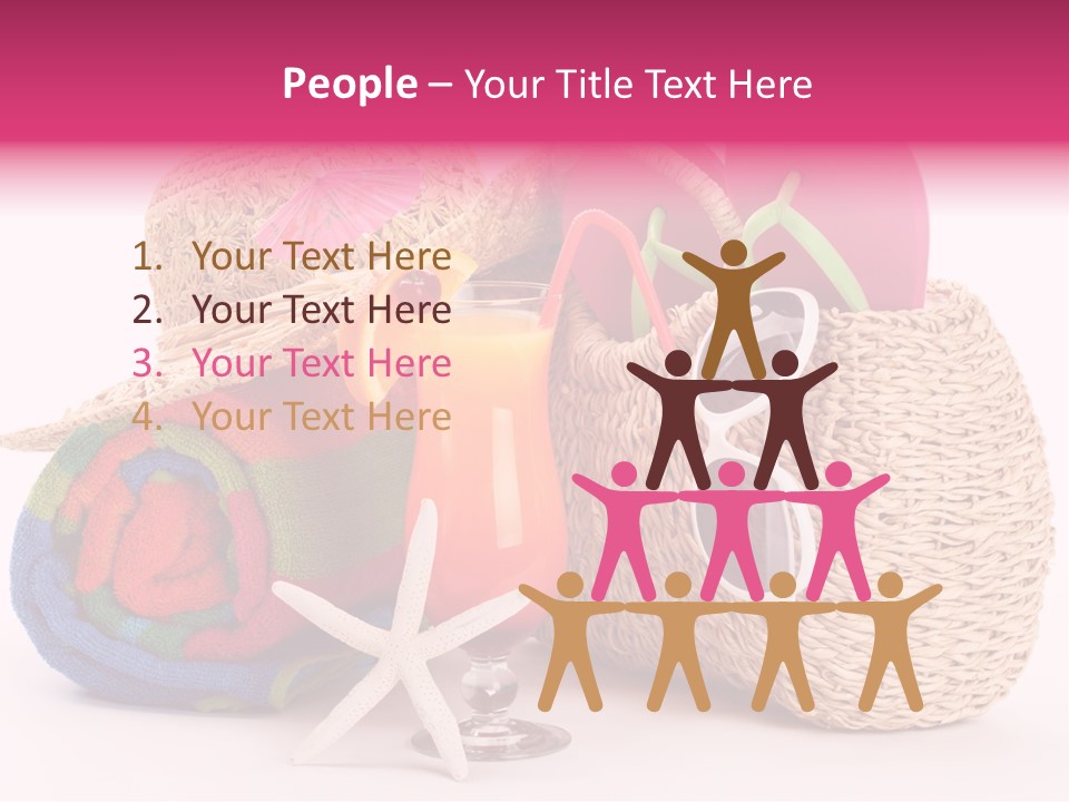 Tropical Flop Umbrella PowerPoint Template