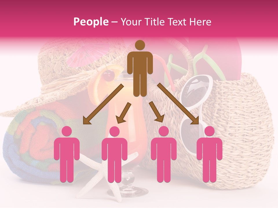 Tropical Flop Umbrella PowerPoint Template