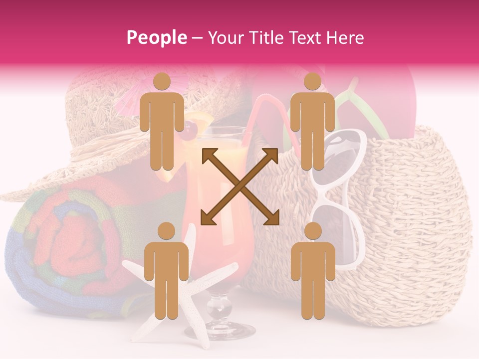 Tropical Flop Umbrella PowerPoint Template