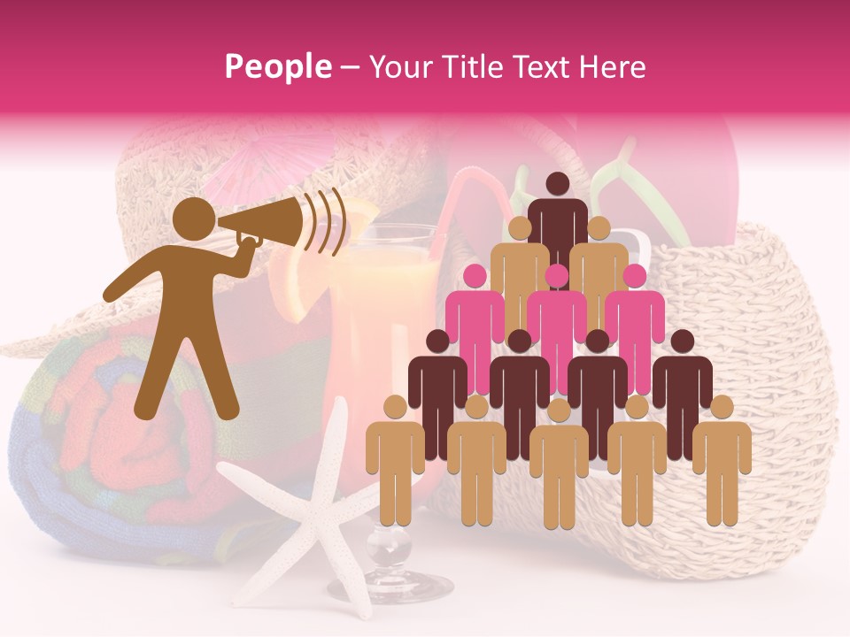 Tropical Flop Umbrella PowerPoint Template