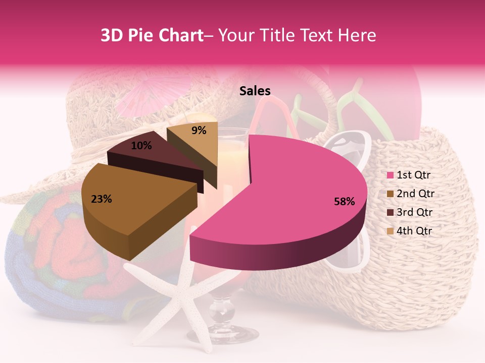Tropical Flop Umbrella PowerPoint Template