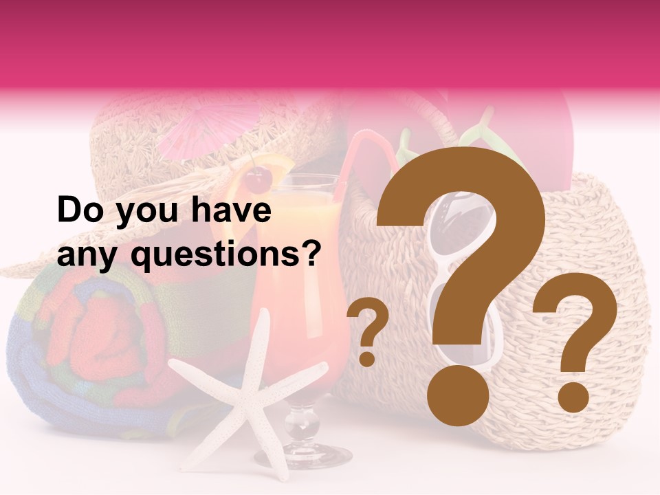 Tropical Flop Umbrella PowerPoint Template