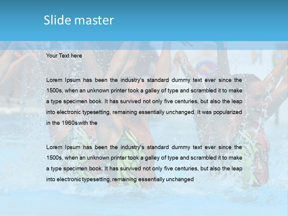 Exercise Arms Girl PowerPoint Template