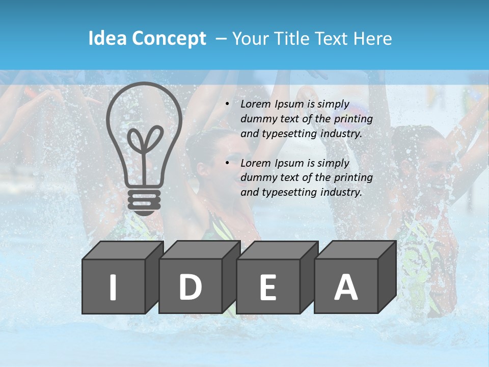 Exercise Arms Girl PowerPoint Template