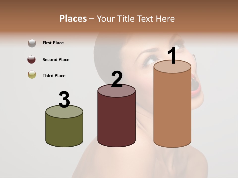 Girl Healthy Beautiful PowerPoint Template