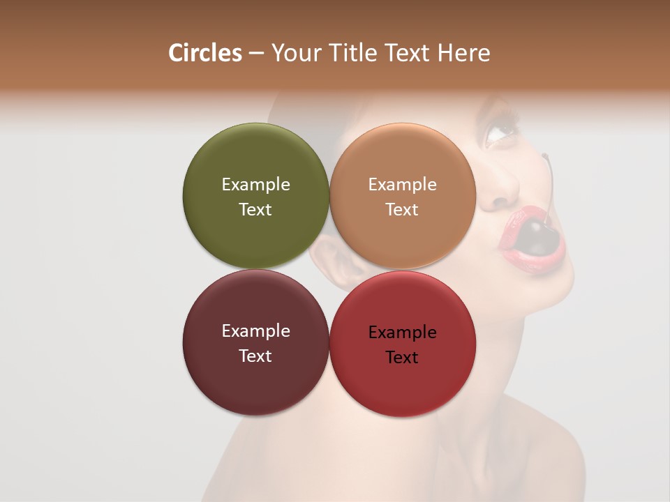 Girl Healthy Beautiful PowerPoint Template