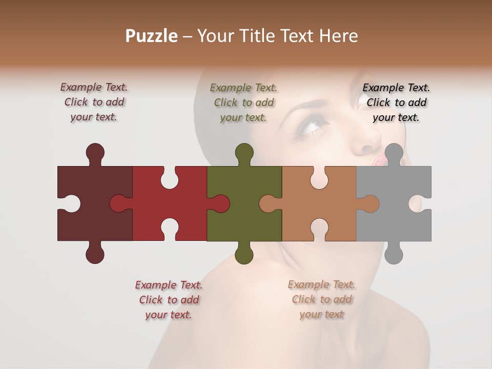 Girl Healthy Beautiful PowerPoint Template