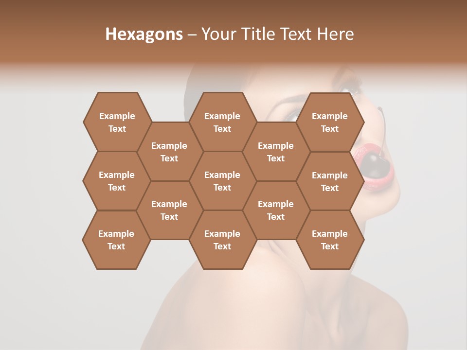 Girl Healthy Beautiful PowerPoint Template