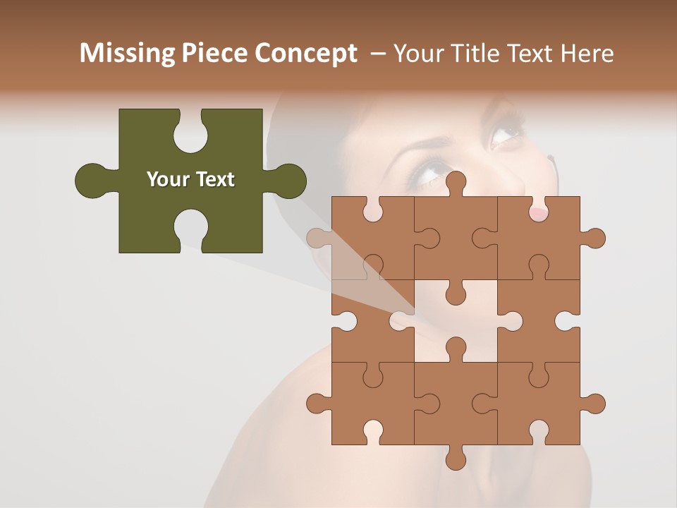 Girl Healthy Beautiful PowerPoint Template