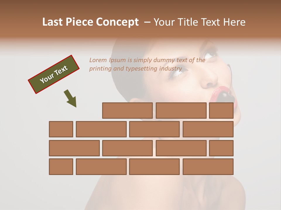 Girl Healthy Beautiful PowerPoint Template