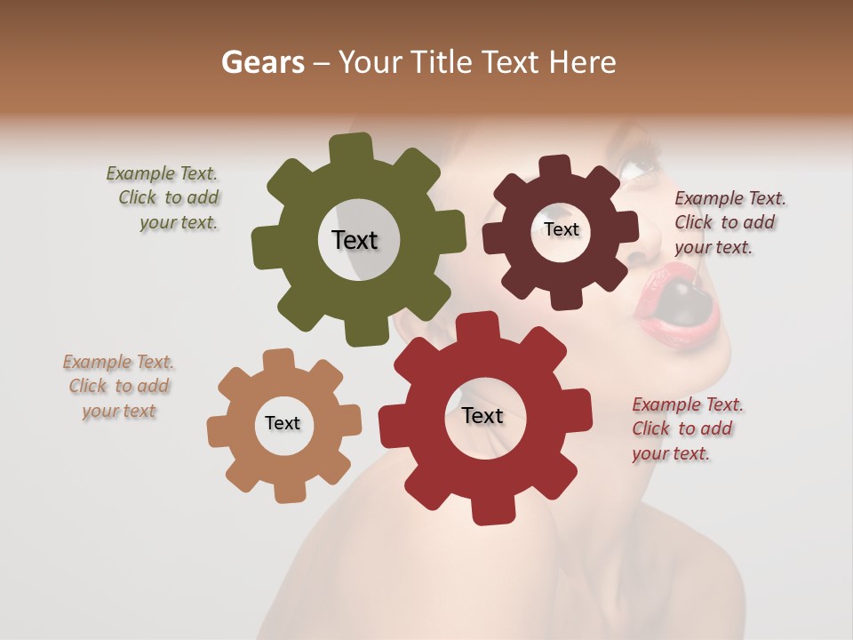 Girl Healthy Beautiful PowerPoint Template