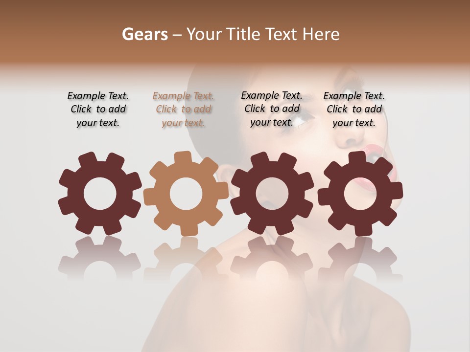 Girl Healthy Beautiful PowerPoint Template