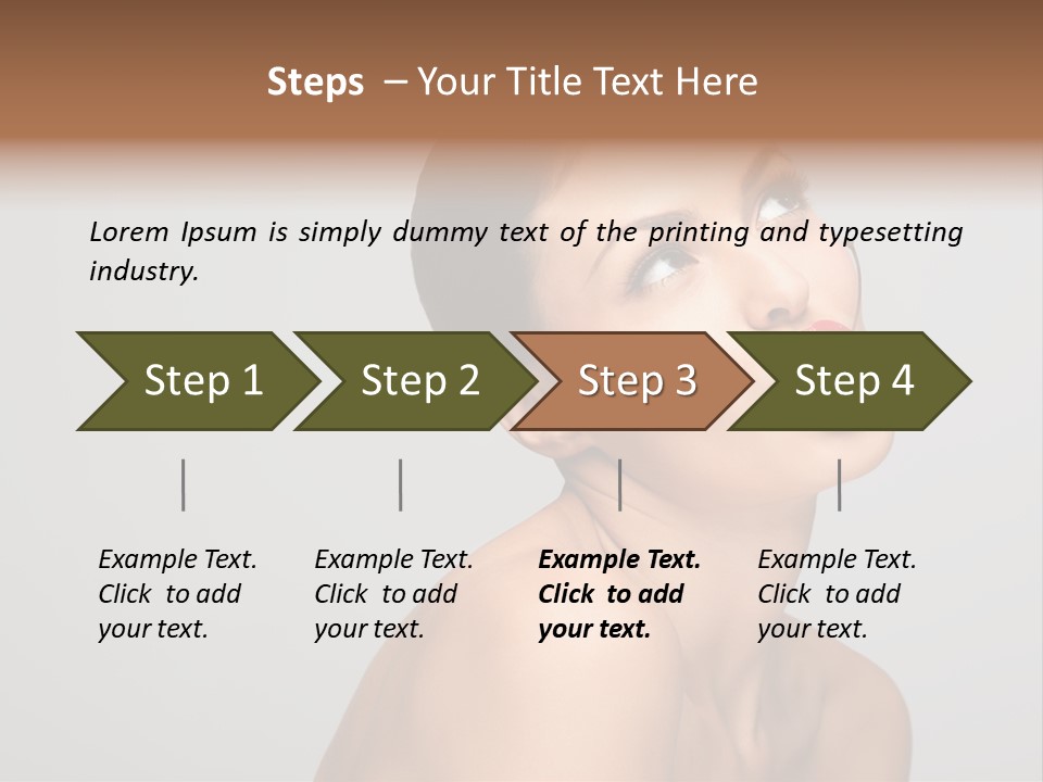 Girl Healthy Beautiful PowerPoint Template