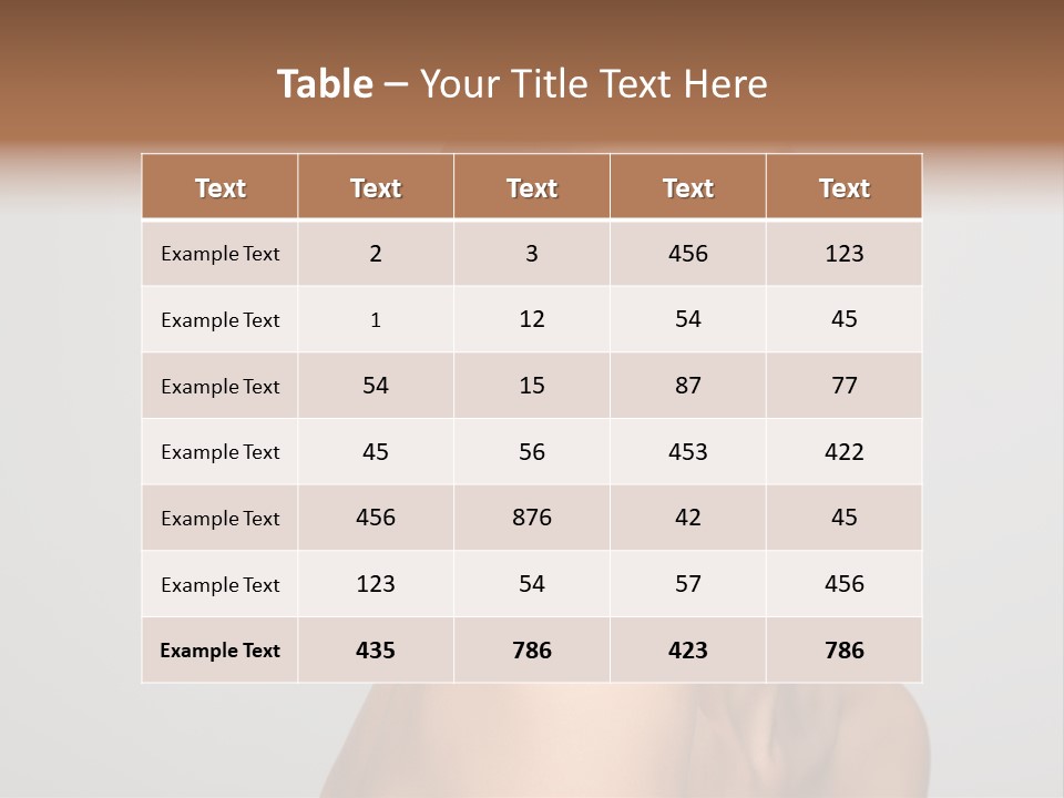 Girl Healthy Beautiful PowerPoint Template