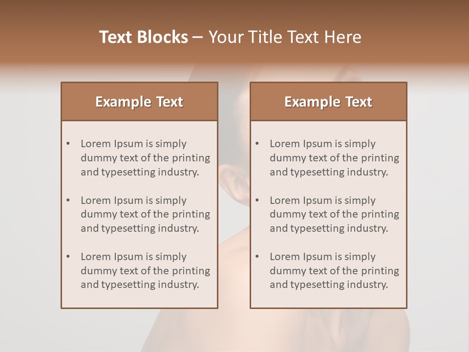 Girl Healthy Beautiful PowerPoint Template